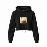 Fur Traders Descending the Missouri Crop Hoodie – Siyah