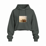 Fur Traders Descending the Missouri Oversize Crop Hoodie – Antrasit