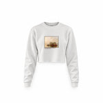 Fur Traders Descending the Missouri Crop Sweatshirt – Beyaz