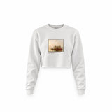 Fur Traders Descending the Missouri Crop Sweatshirt – Beyaz
