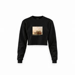 Fur Traders Descending the Missouri Crop Sweatshirt – Siyah