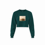 Fur Traders Descending the Missouri Crop Sweatshirt – Koyu Yeşil