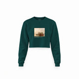 Fur Traders Descending the Missouri Crop Sweatshirt – Koyu Yeşil