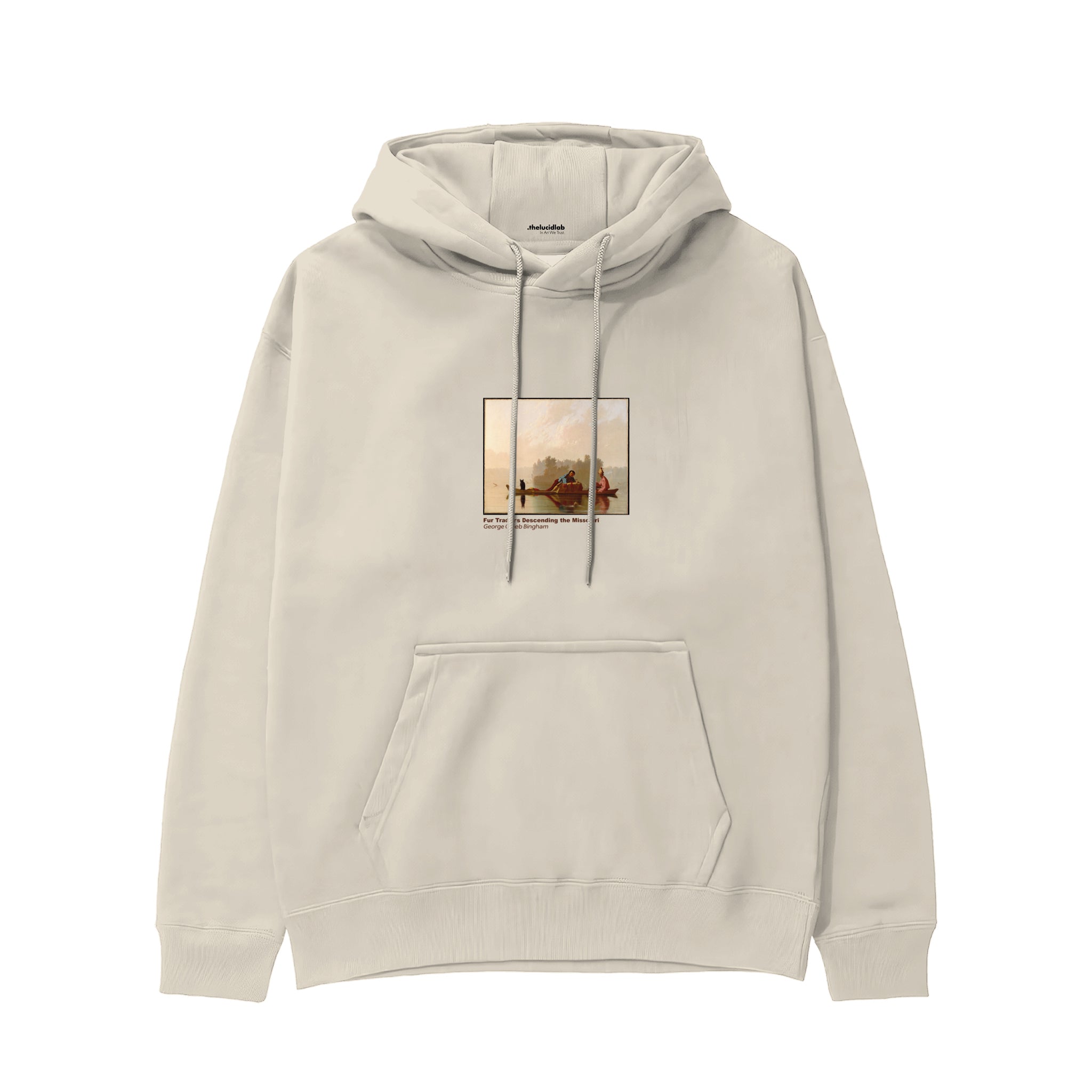 Fur Traders Descending the Missouri Hoodie – Krem