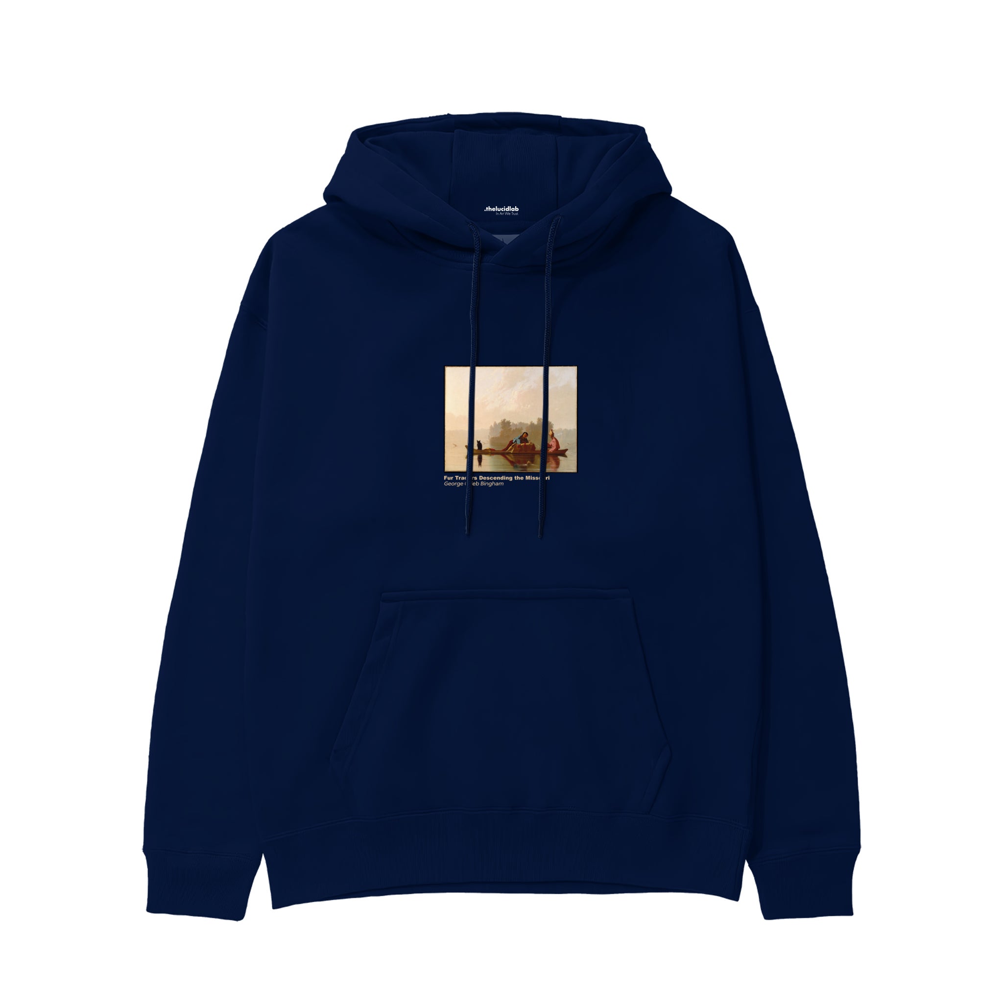 Fur Traders Descending the Missouri Hoodie – Lacivert