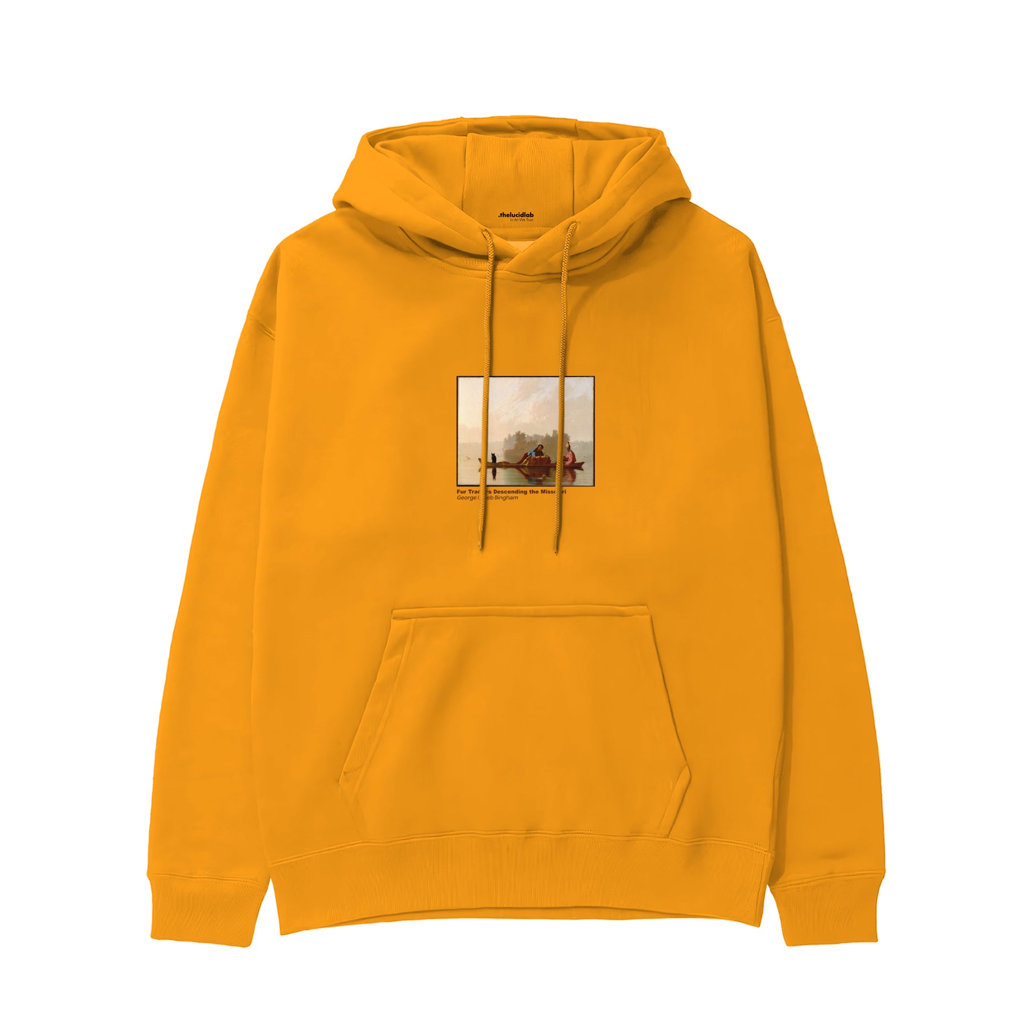 Fur Traders Descending the Missouri Hoodie – Turuncu