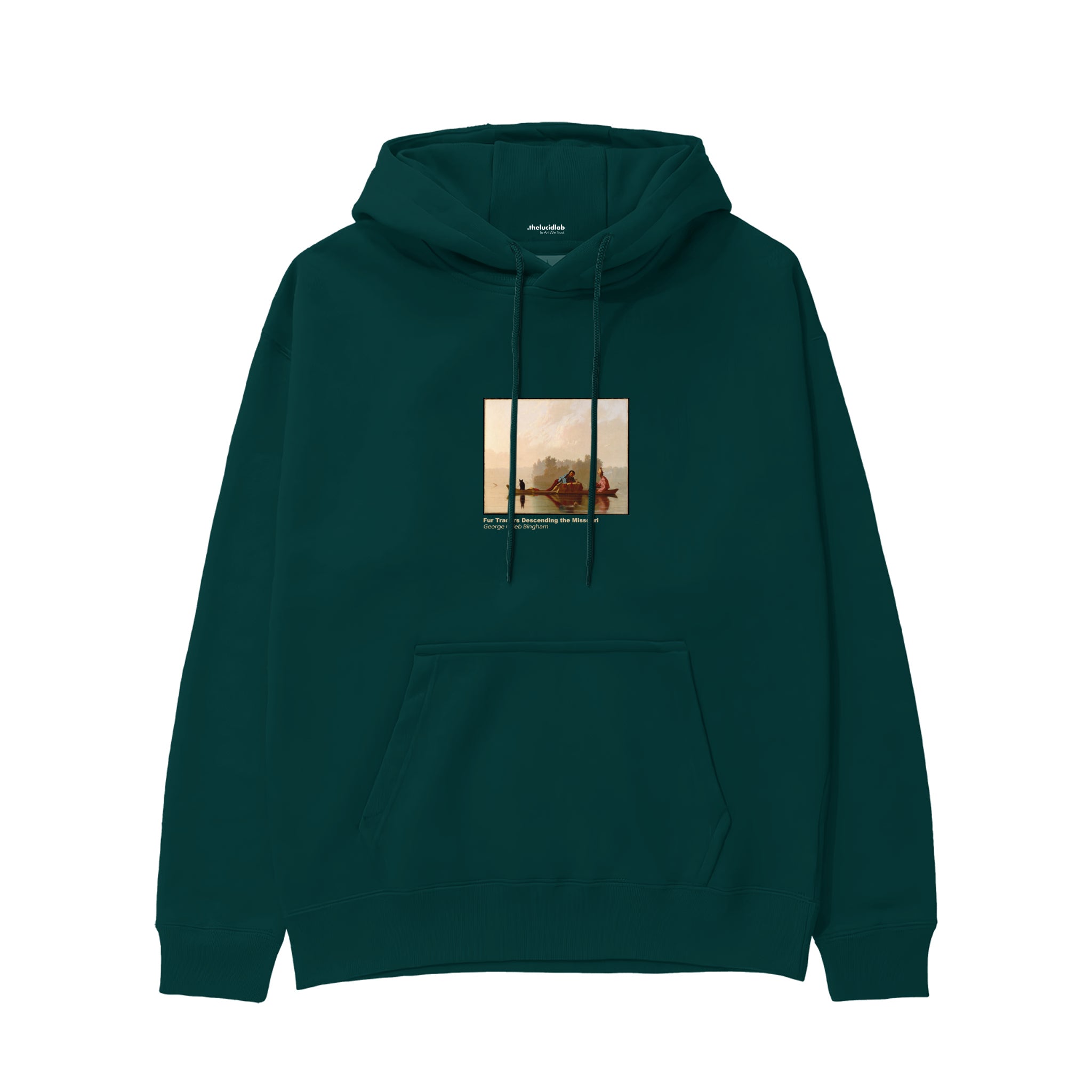 Fur Traders Descending the Missouri Hoodie – Koyu Yeşil