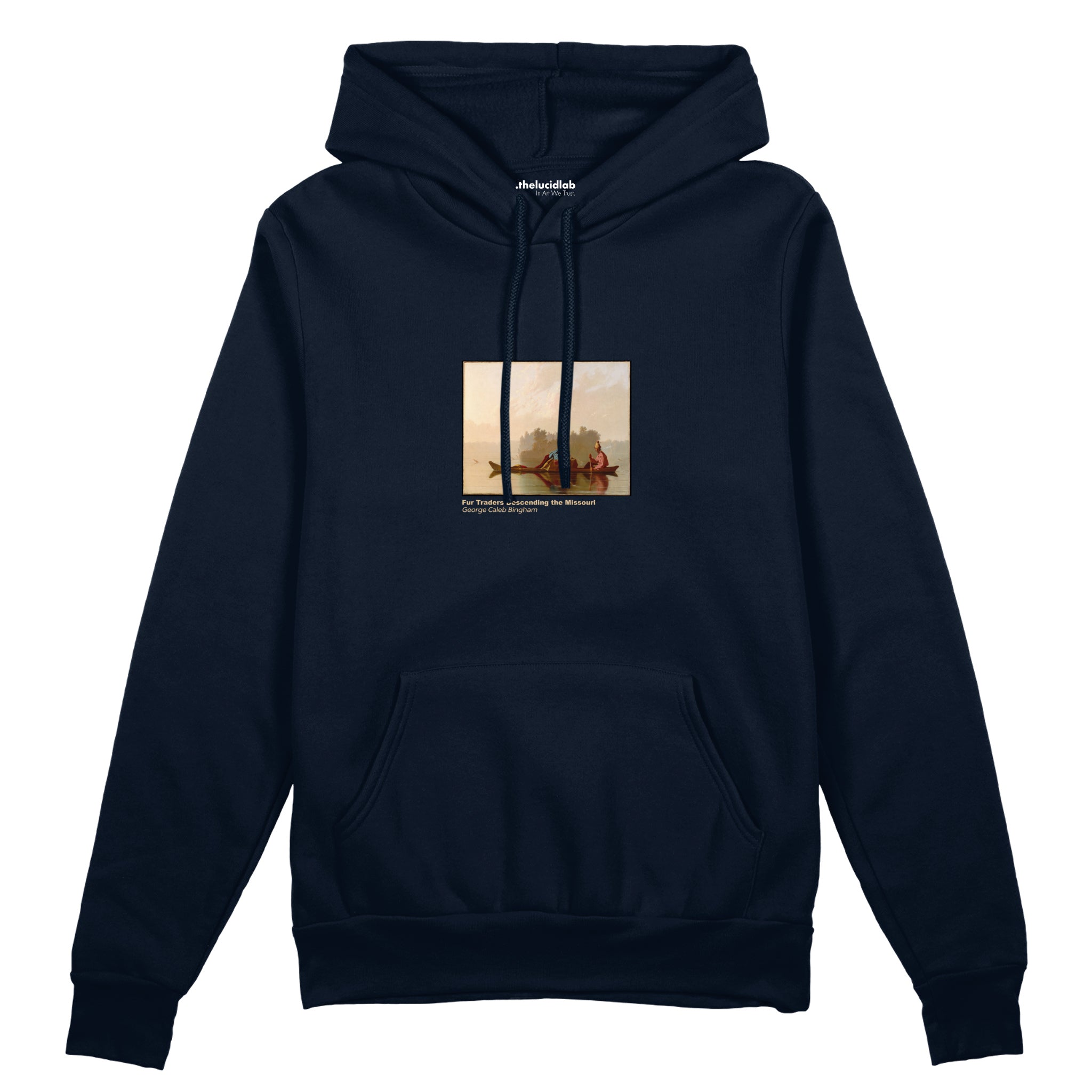 Fur Traders Descending the Missouri Oversize Hoodie – Lacivert