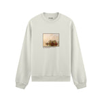 Fur Traders Descending the Missouri Oversize Sweatshirt – Beyaz