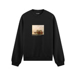 Fur Traders Descending the Missouri Oversize Sweatshirt – Siyah