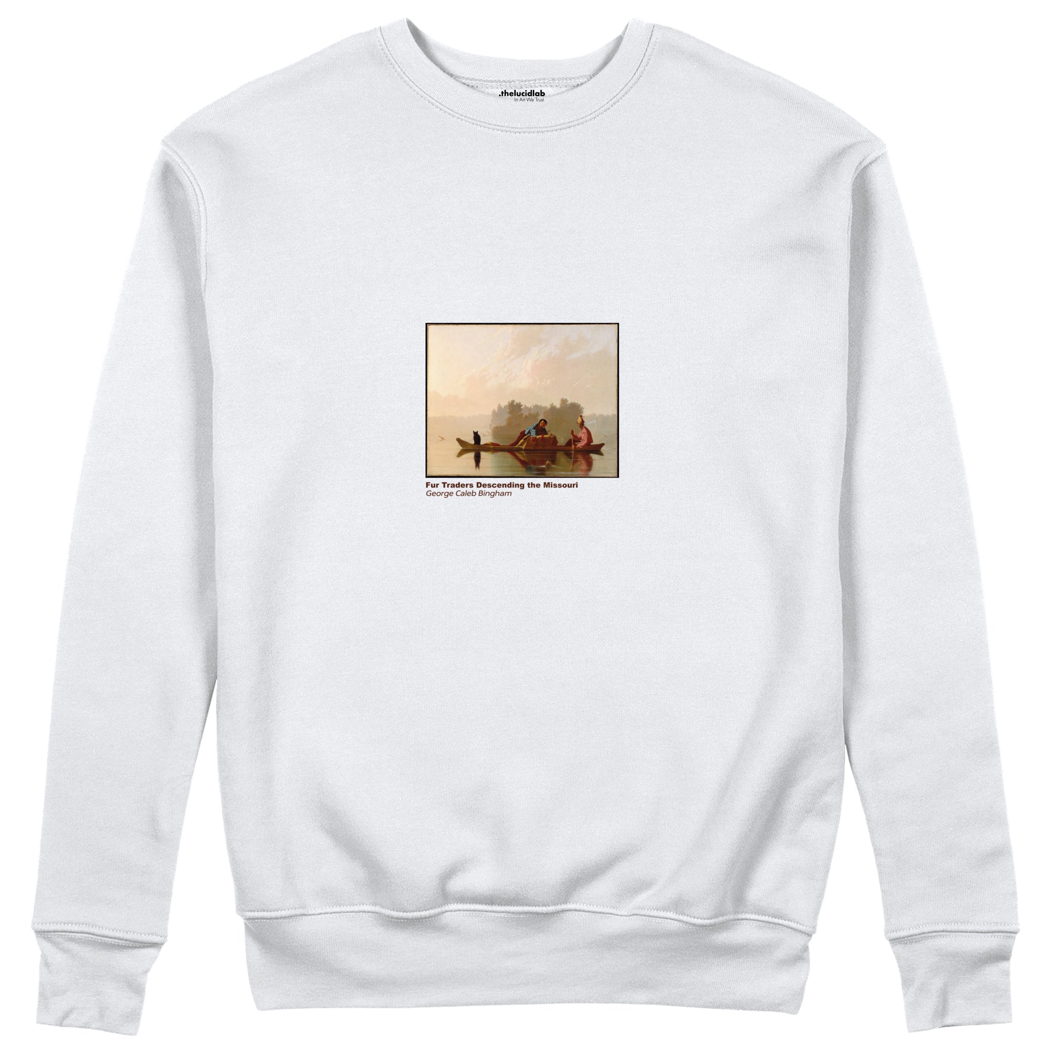 Fur Traders Descending the Missouri Sweatshirt – Beyaz