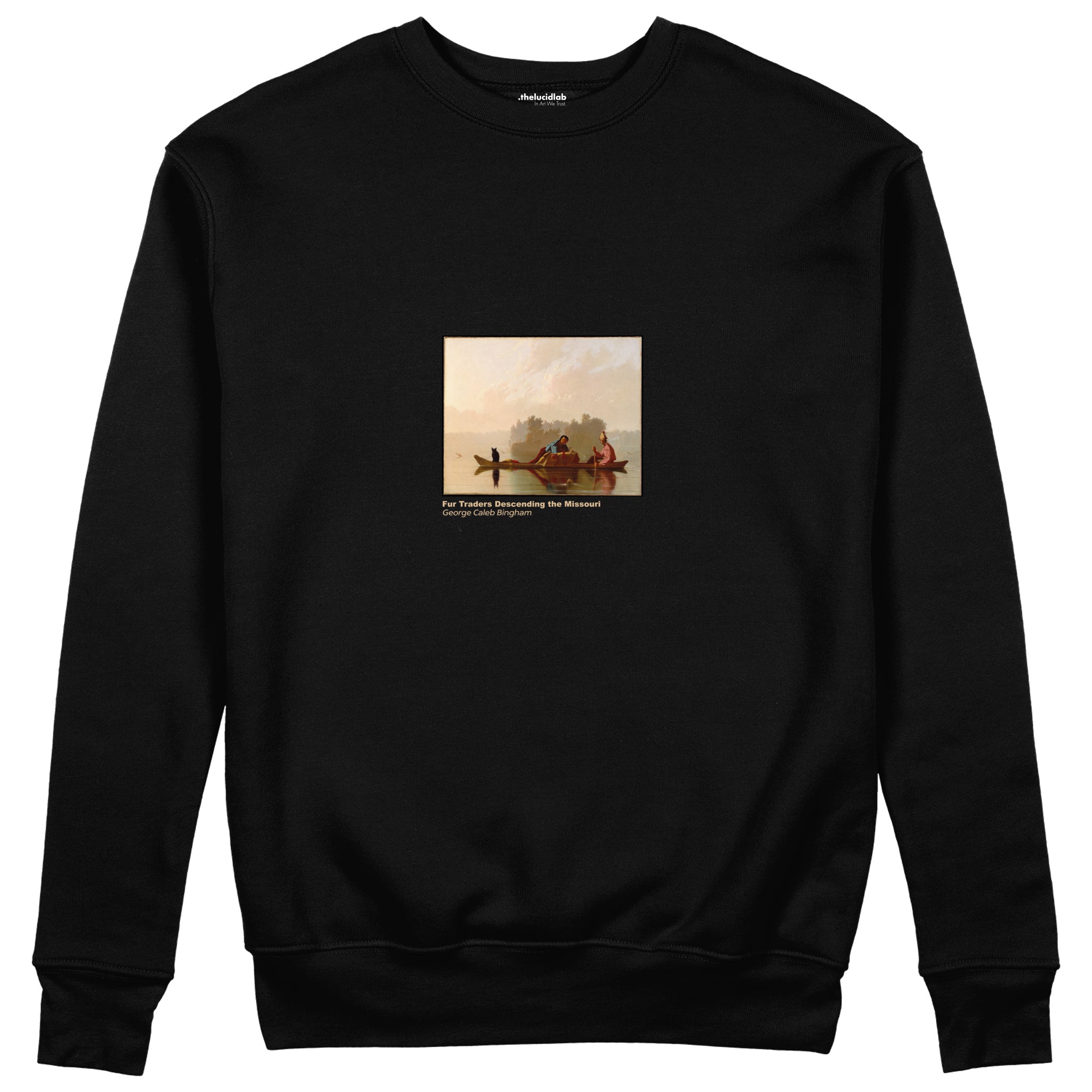Fur Traders Descending the Missouri Sweatshirt – Siyah