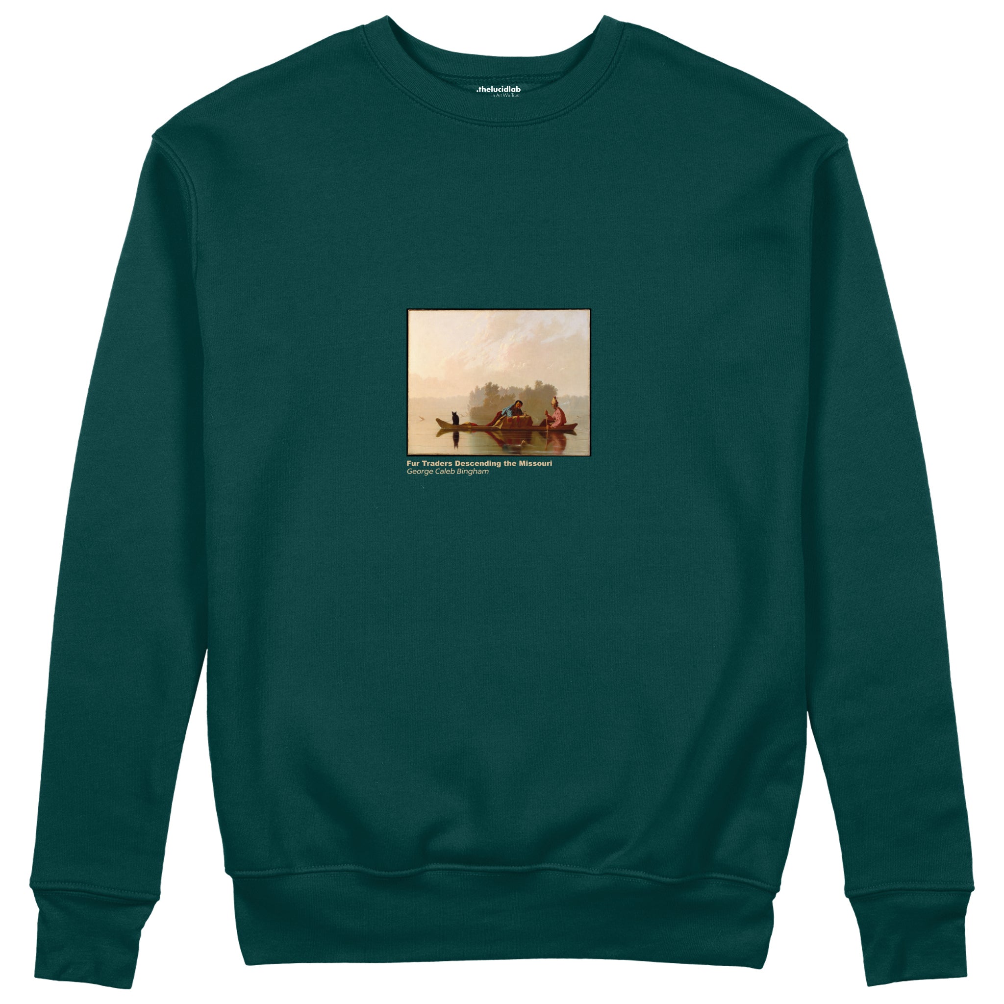 Fur Traders Descending the Missouri Sweatshirt – Koyu Yeşil