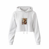 Napoleon Crossing the Alps Crop Hoodie – Beyaz
