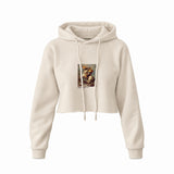 Napoleon Crossing the Alps Crop Hoodie – Krem