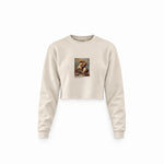 Napoleon Crossing the Alps Crop Sweatshirt – Krem