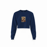 Napoleon Crossing the Alps Crop Sweatshirt – Lacivert