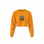 Napoleon Crossing the Alps Crop Sweatshirt – Turuncu