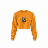 Napoleon Crossing the Alps Crop Sweatshirt – Turuncu