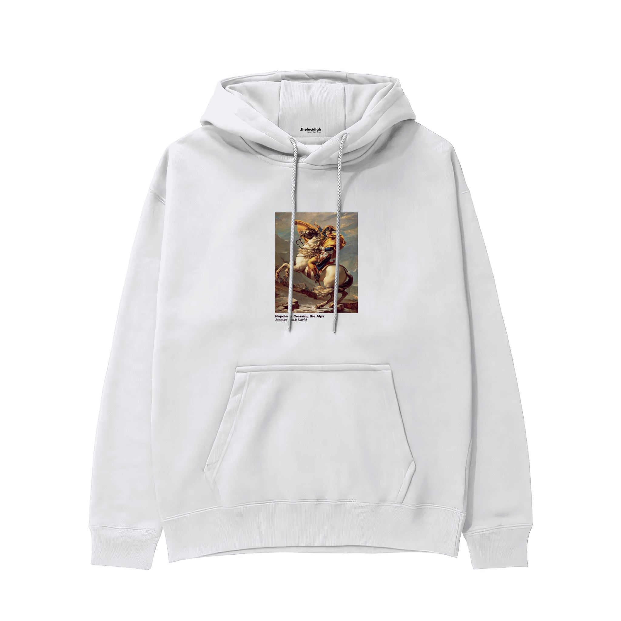 Napoleon Crossing the Alps Hoodie – Beyaz