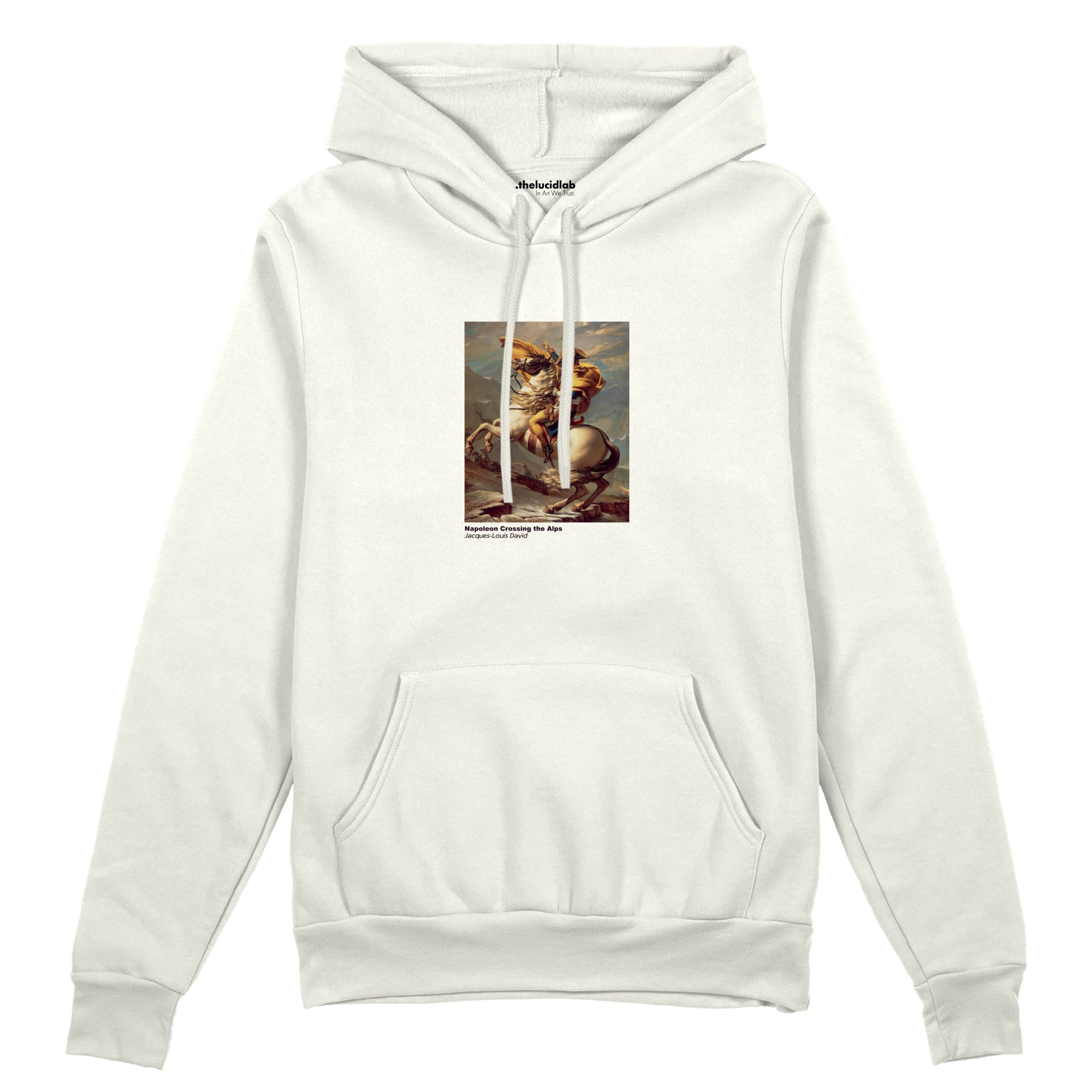 Napoleon Crossing the Alps Oversize Hoodie – Beyaz