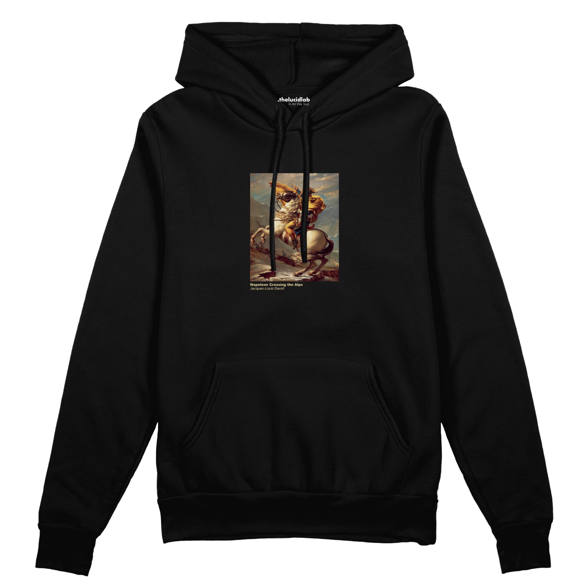 Napoleon Crossing the Alps Oversize Hoodie – Siyah