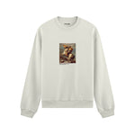 Napoleon Crossing the Alps Oversize Sweatshirt – Beyaz