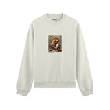 Napoleon Crossing the Alps Oversize Sweatshirt – Beyaz