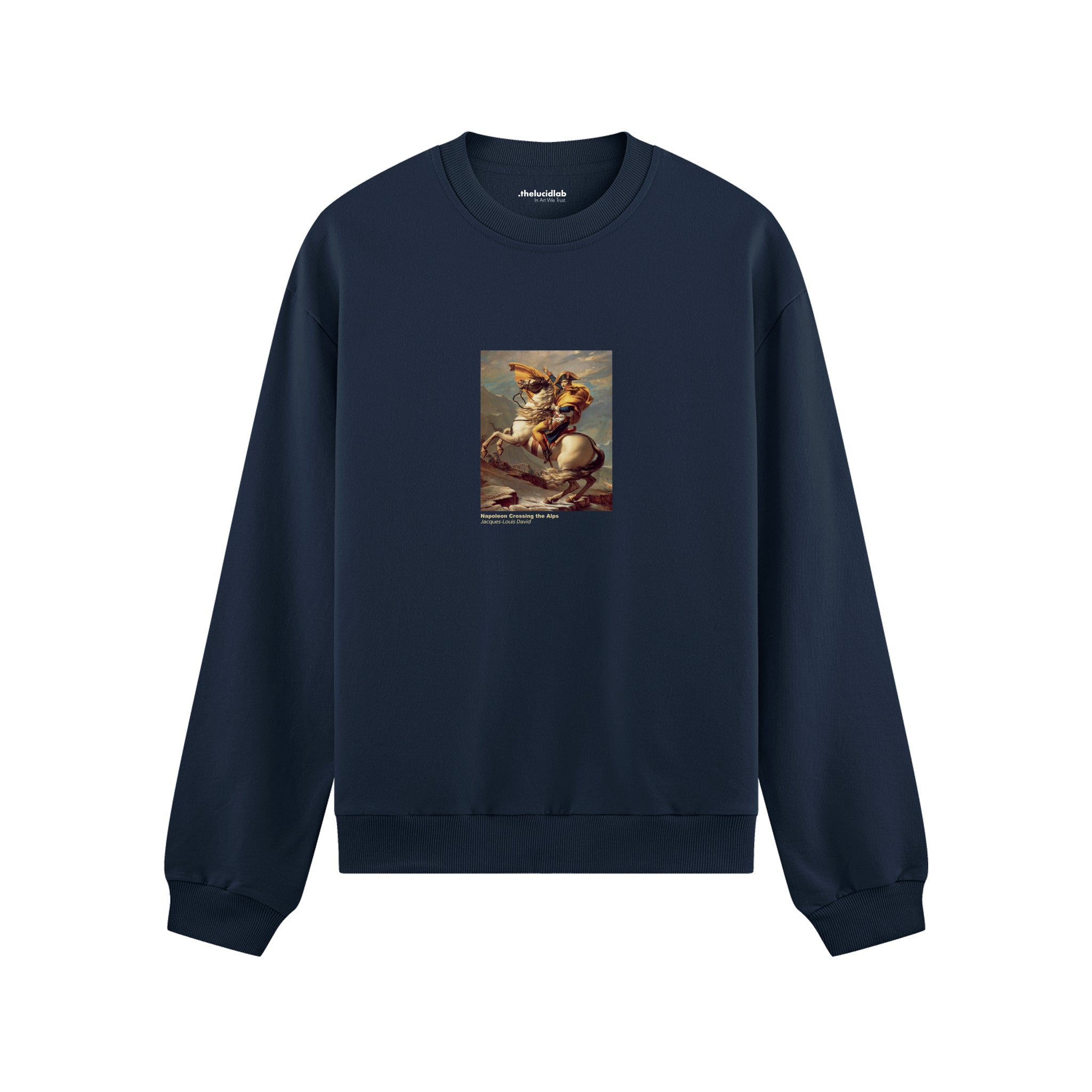 Napoleon Crossing the Alps Oversize Sweatshirt – Lacivert