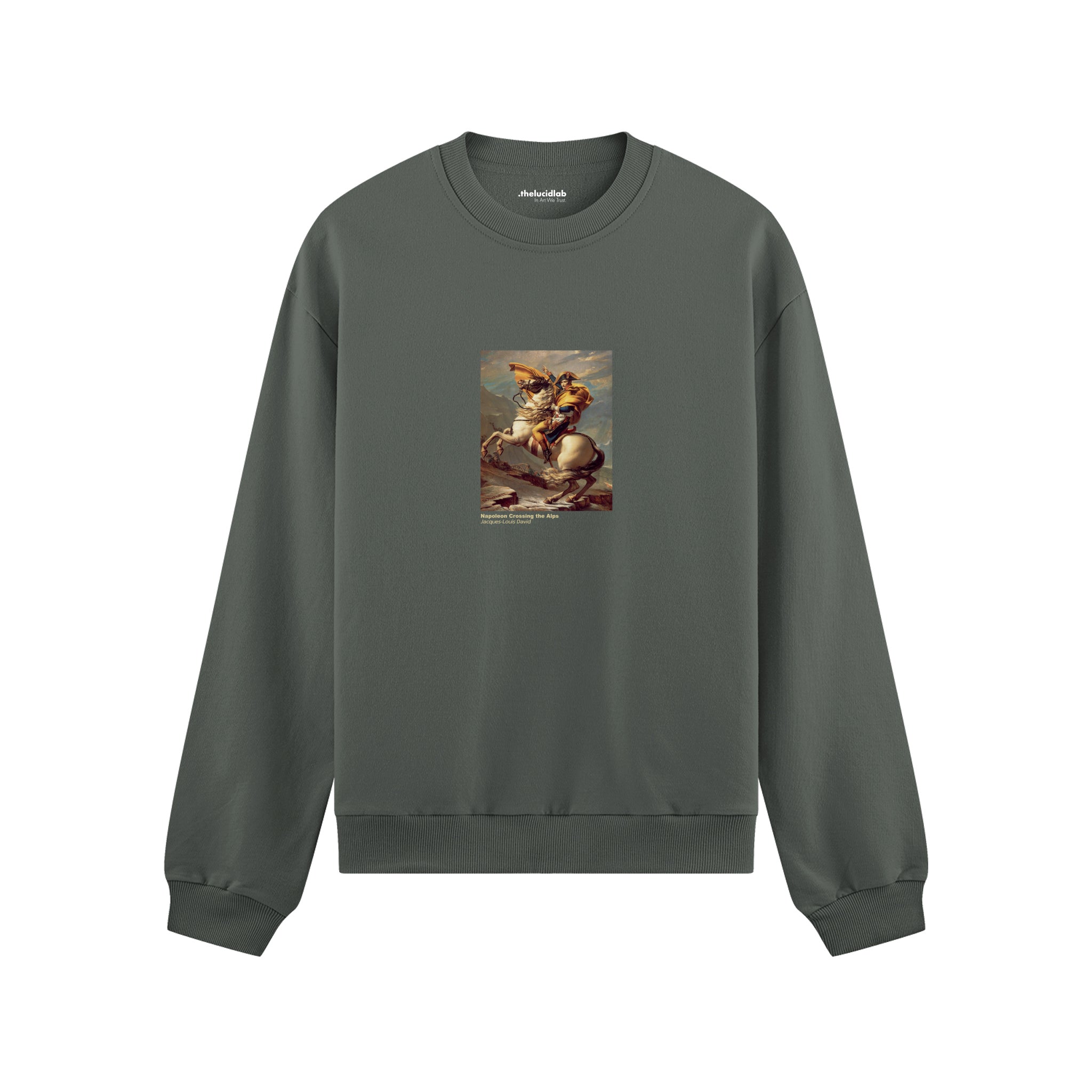 Napoleon Crossing the Alps Oversize Sweatshirt – Antrasit