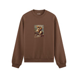 Napoleon Crossing the Alps Oversize Sweatshirt – Kahverengi