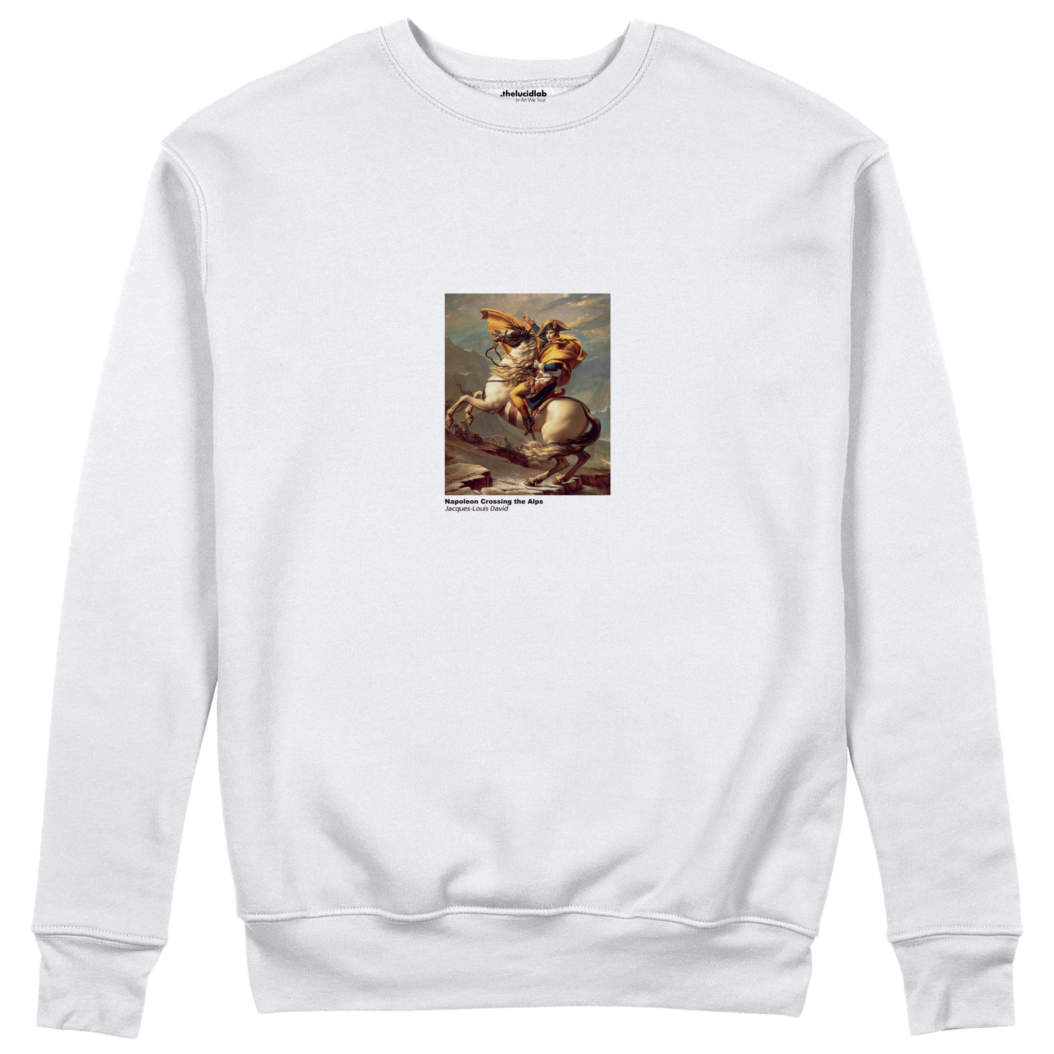 Napoleon Crossing the Alps Sweatshirt – Beyaz