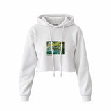 La Grenouillère Crop Hoodie – Beyaz