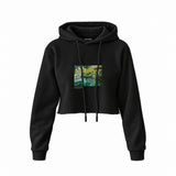 La Grenouillère Crop Hoodie – Siyah
