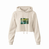 La Grenouillère Crop Hoodie – Krem