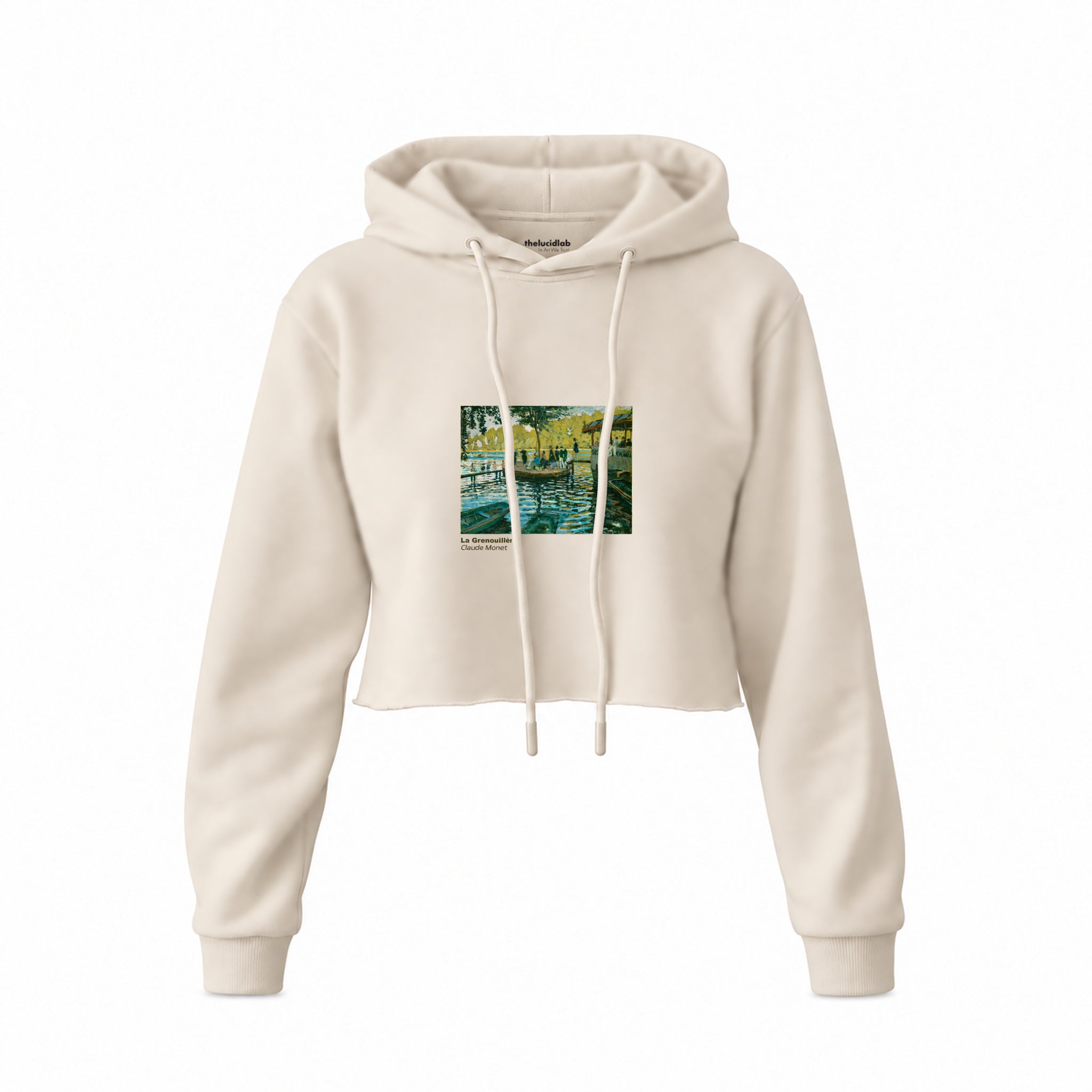 La Grenouillère Crop Hoodie – Krem