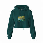 La Grenouillère Crop Hoodie – Koyu Yeşil