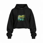 La Grenouillère Oversize Crop Hoodie – Siyah