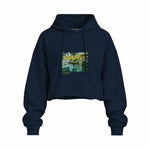 La Grenouillère Oversize Crop Hoodie – Lacivert