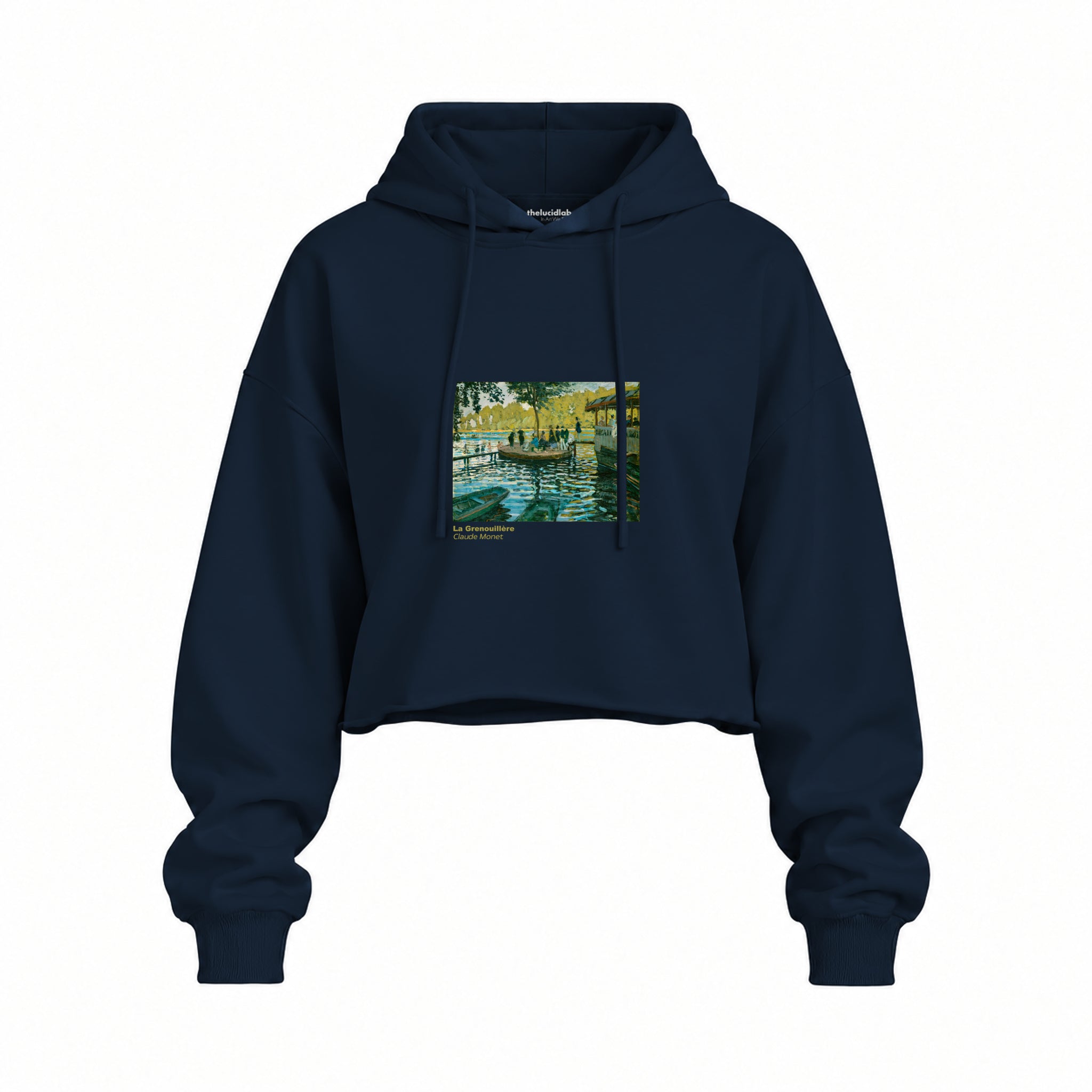 La Grenouillère Oversize Crop Hoodie – Lacivert