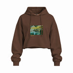 La Grenouillère Oversize Crop Hoodie – Kahverengi