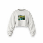 La Grenouillère Oversize Crop Sweatshirt – Beyaz