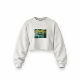 La Grenouillère Oversize Crop Sweatshirt – Beyaz