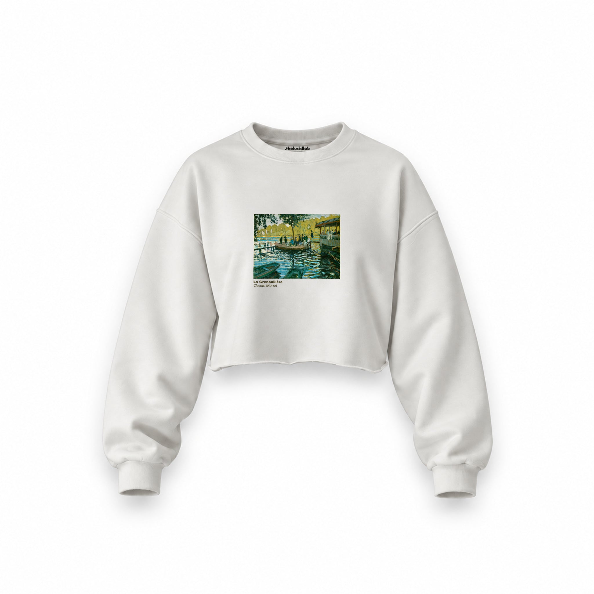 La Grenouillère Oversize Crop Sweatshirt – Beyaz