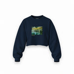La Grenouillère Oversize Crop Sweatshirt – Lacivert