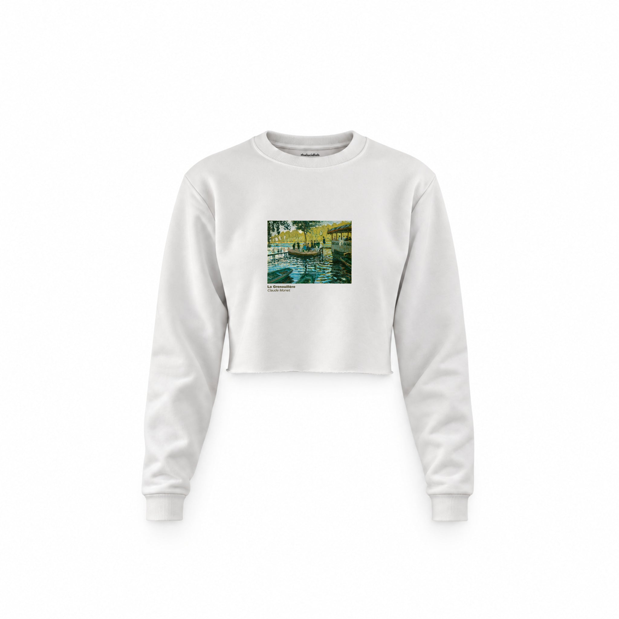 La Grenouillère Crop Sweatshirt – Beyaz