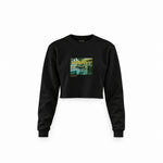 La Grenouillère Crop Sweatshirt – Siyah