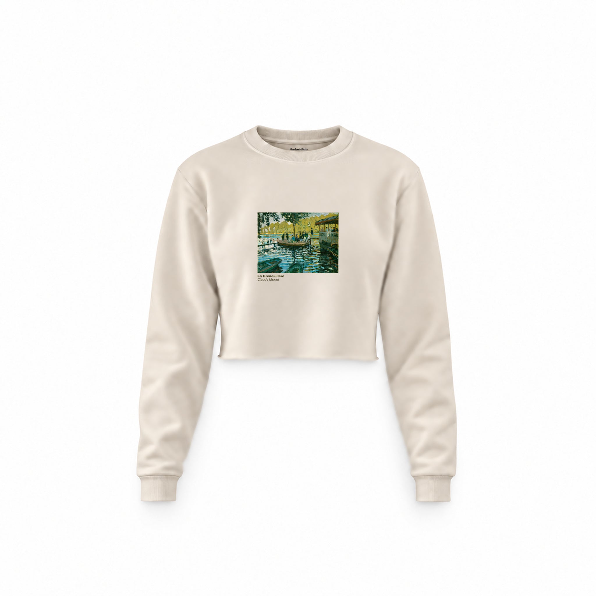 La Grenouillère Crop Sweatshirt – Krem