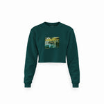 La Grenouillère Crop Sweatshirt – Koyu Yeşil