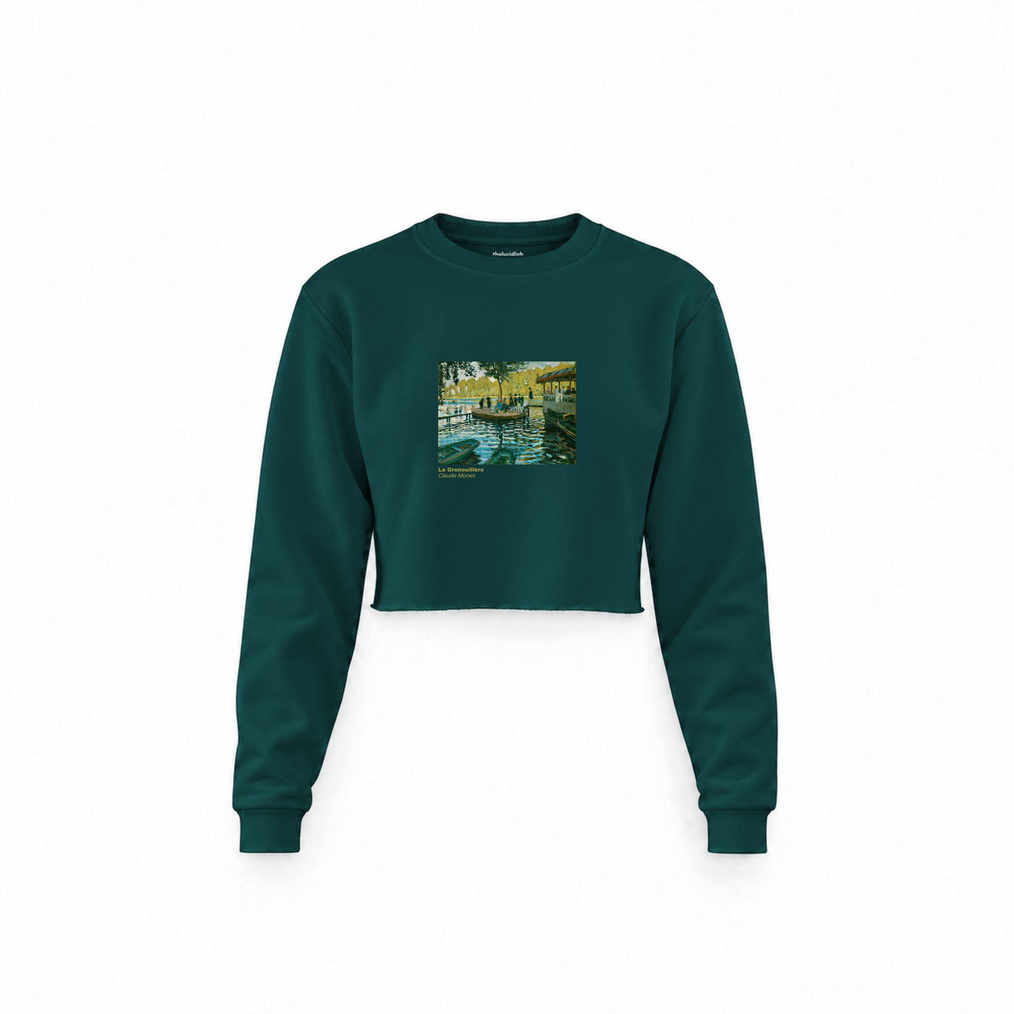 La Grenouillère Crop Sweatshirt – Koyu Yeşil